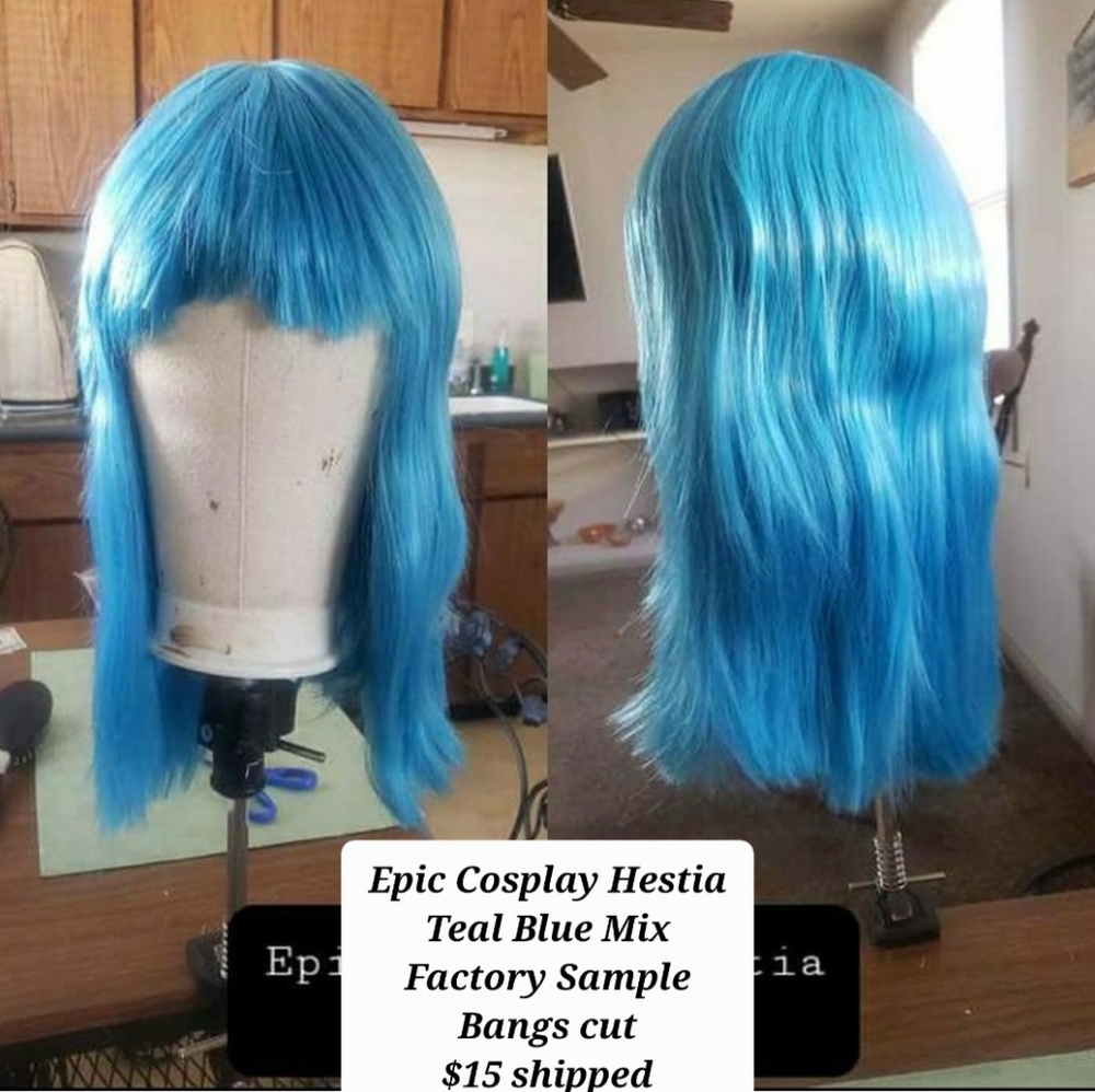SOLD ON FB Epic Cosplay Teal Wig